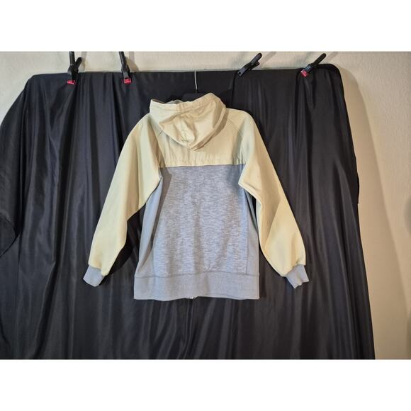 Burton Mens Gray Cream Dry Ride Hooded Full Zip Jacket Medium - Picture 6 of 10